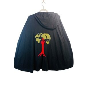 Da Nang Surplus M wool cashmere alpaca blend poncho cozy oversized boho art-girl